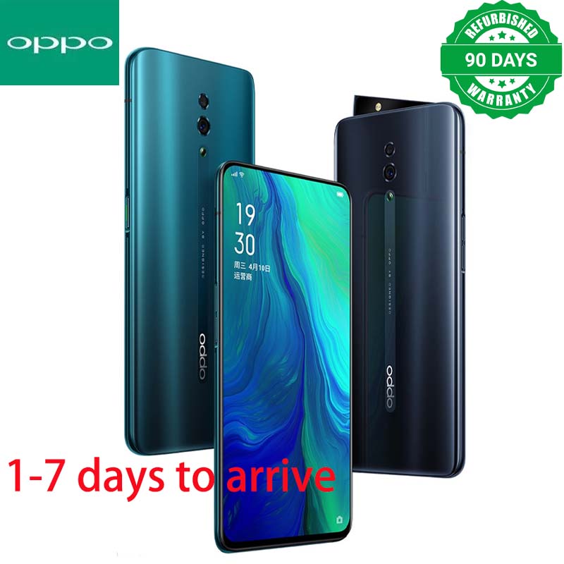 Refurbished oppo Reno 256GB/128GB+6GB face unlock  6.4-inch 48MP+16MP+5MP 2G / 3G / 4G /LTE DUAL SIMsmart phone