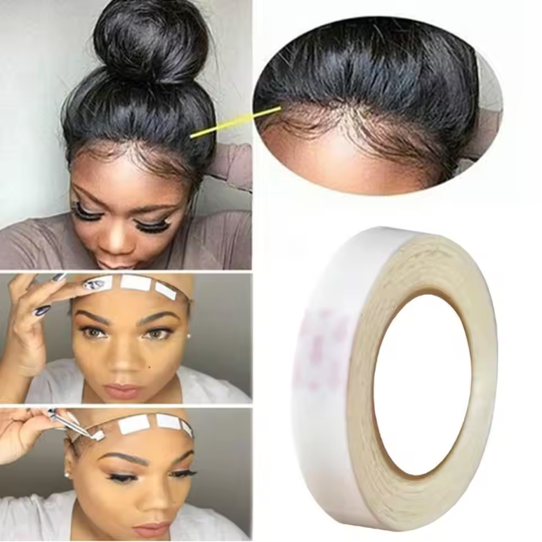 3m/Roll Lace Wig Glue Tape Long Lasting Waterproof Hair Extension Adhesive Double Sided Wig Tape Hair Extensions Tool