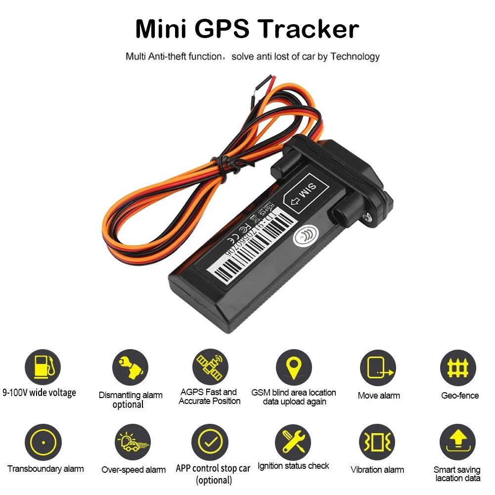 2G GPS Tracker ST-901 Vehicle Tracking Device Motorcycle Car GPS GSM SMS Locator Vibration Overspeed Alarm with Real Time Tracking