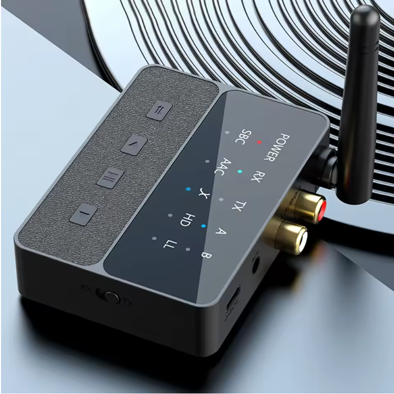 Bluetooth 5.3 Wireless Stereo Receiver Transmitter 2 In 1 Adapter for TV Car Speakers and Home Theater Audio