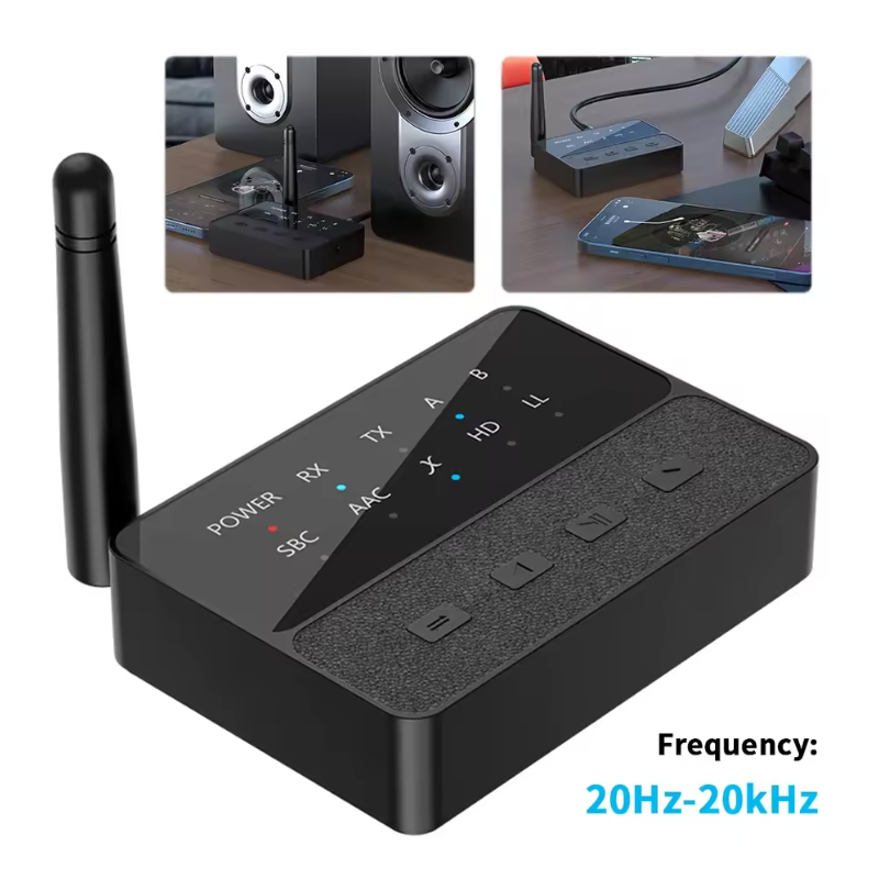 Bluetooth 5.3 Wireless Stereo Receiver Transmitter 2 In 1 Adapter for TV Car Speakers and Home Theater Audio
