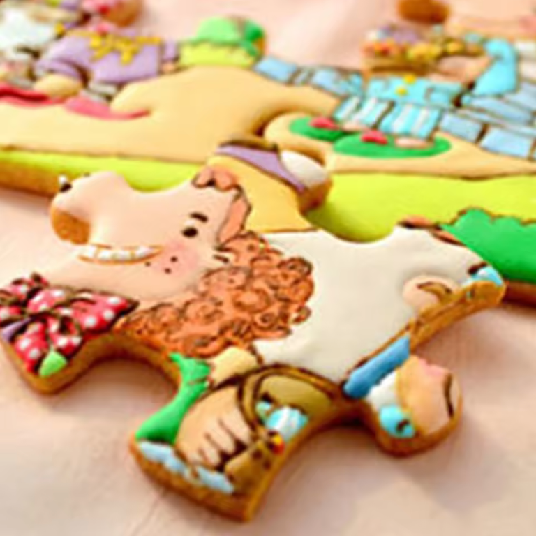 4PCS/Set Stainless Steel Cake Cookie Mold Jigsaw Mold Diy Baking Tools Christmas Birthday Decorations