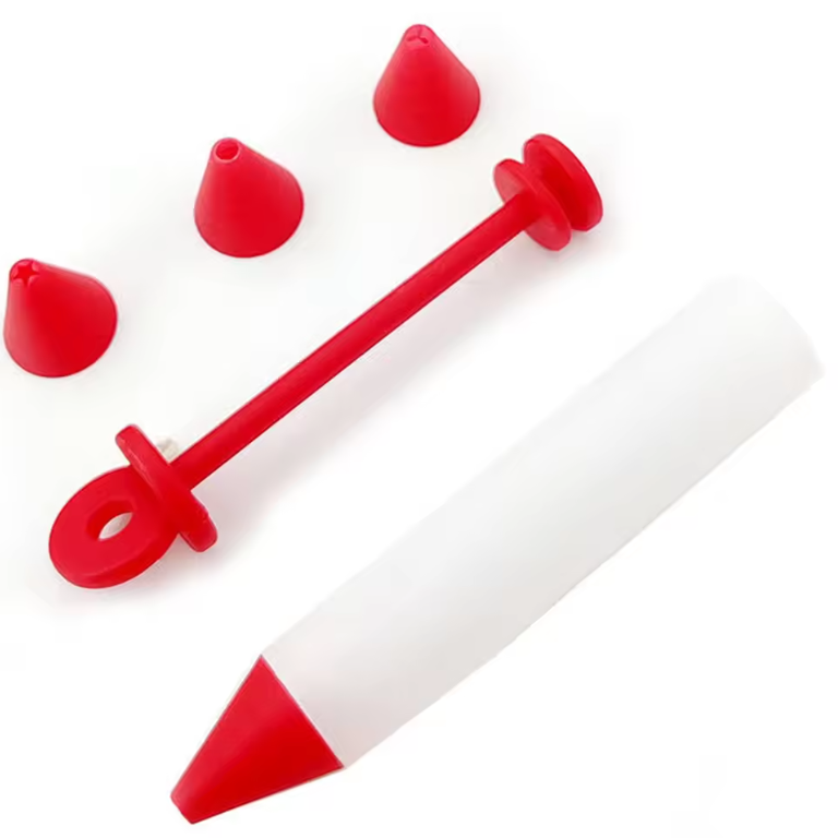 2pcs Silicone Food Writing Pen Chocolate Decorating Tools Cake Mold , Cookie Icing Piping Pastry Nozzles Baking Tools for Cakes