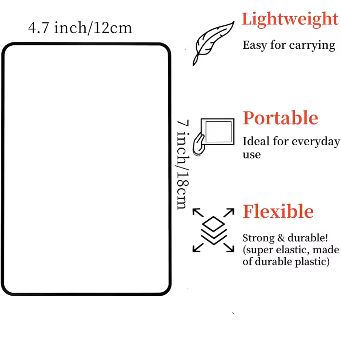 4pcs Full Page Large Sheet Magnifier Magnifying Glass Reading Aid Glass Page Magnifying Lens Reading Magnifier