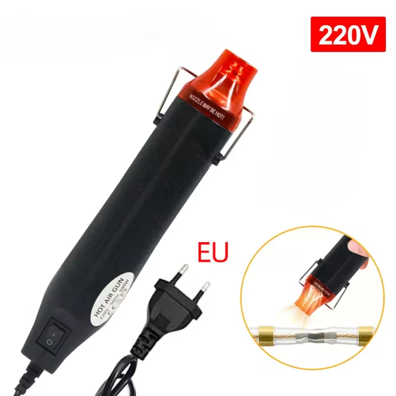 220/110V Hot Air Gun DIY Tool Heat Electric Power Tool Mini Soldering Temperature Crafts Blower with Supporting Seat Shrink