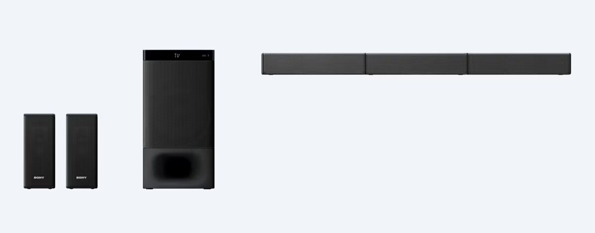 Sony HT-S500RF 1000W 5.1ch Home Cinema Soundbar System with Bluetooth® technology, DTS format support and Dolby® Digital.