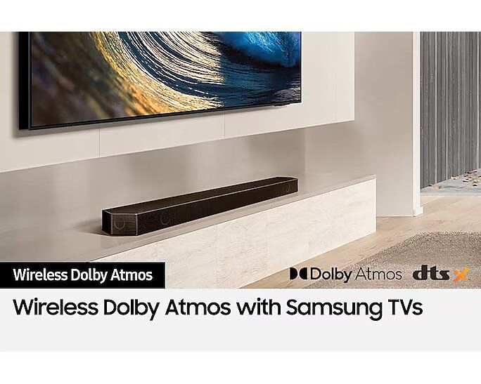 Samsung HW-Q800D 360watts 5.1.2 ch Sub Woofer Q-series Soundbar with Wireless Dolby Atmos / DTS:X (2024)