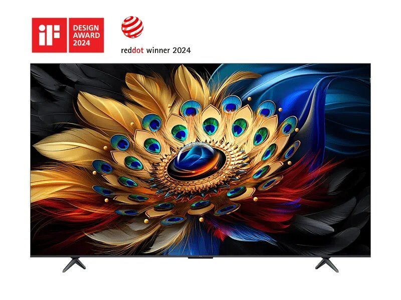 TCL 65C655 65" Inch QLED PRO UHD 4K With AiPQ PRO PROCESSOR, ONKYO 2.0CH, Dolby Vision Atmos & HDR10+ Google TV NEW 2024
