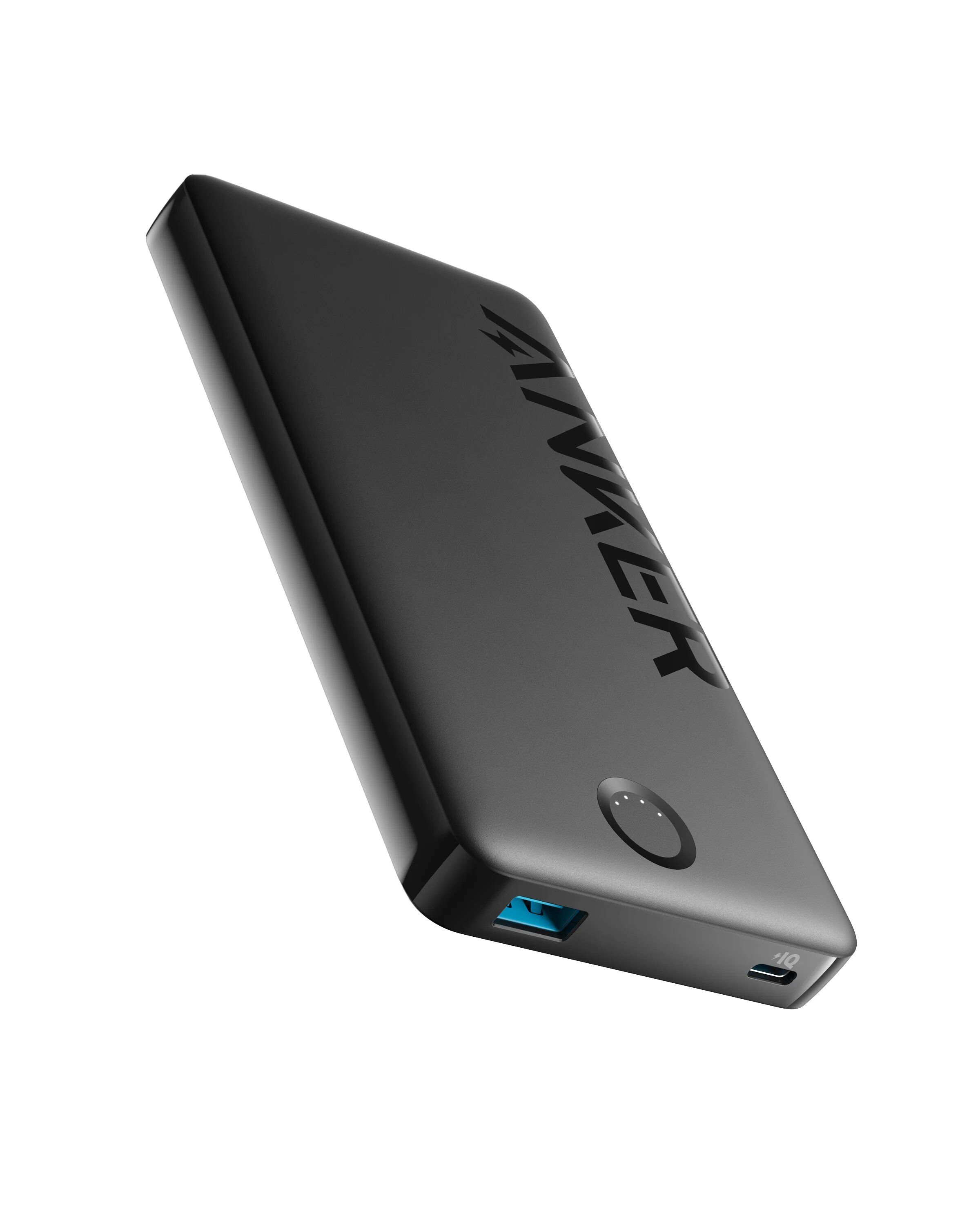 Anker 323 – 10000mAh 12W Power Bank (PowerCore PIQ) with Certified Safe, Simultaneous Charging, Extensive Compatibility & Dual Charging – Black