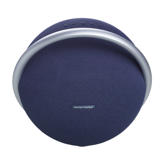 Harman Kardon Onyx Studio 8 Portable Stereo Bluetooth Speaker with Boost Stereo Sound, Crystal Clear Calls & Eco-friendly Materials - Blue
