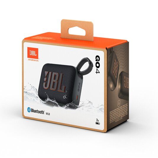 JBL Go 4 Ultra-Portable Bluetooth Speaker With Up To 7 Hours Of Playtime On A Single Charge, Multi-speaker Connections, Waterproof And Dustproof - Black