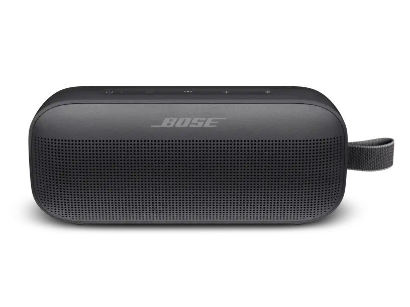 Bose SoundLink Flex Portable Bluetooth Speaker with Up to 12 hours battery per charge, PositionIQ technology, Weather, dust, & life proof - Black