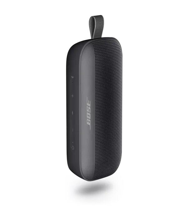 Bose SoundLink Flex Portable Bluetooth Speaker with Up to 12 hours battery per charge, PositionIQ technology, Weather, dust, & life proof - Black