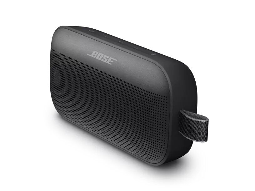 Bose SoundLink Flex Portable Bluetooth Speaker with Up to 12 hours battery per charge, PositionIQ technology, Weather, dust, & life proof - Black