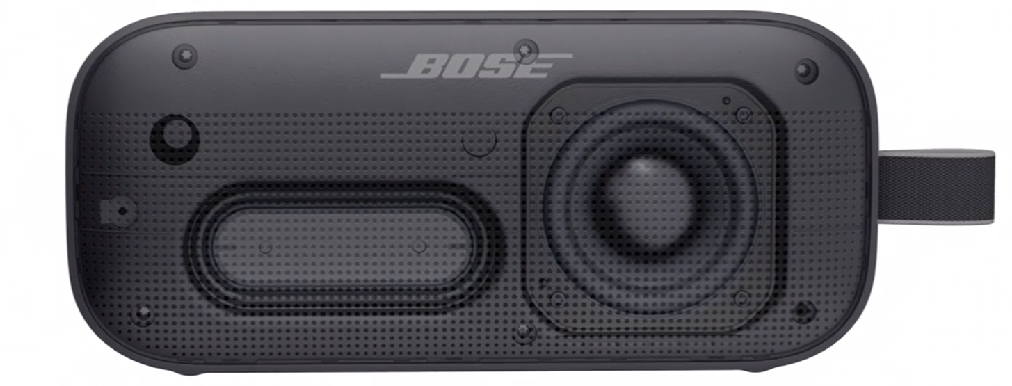 Bose SoundLink Flex Portable Bluetooth Speaker with Up to 12 hours battery per charge, PositionIQ technology, Weather, dust, & life proof - Black