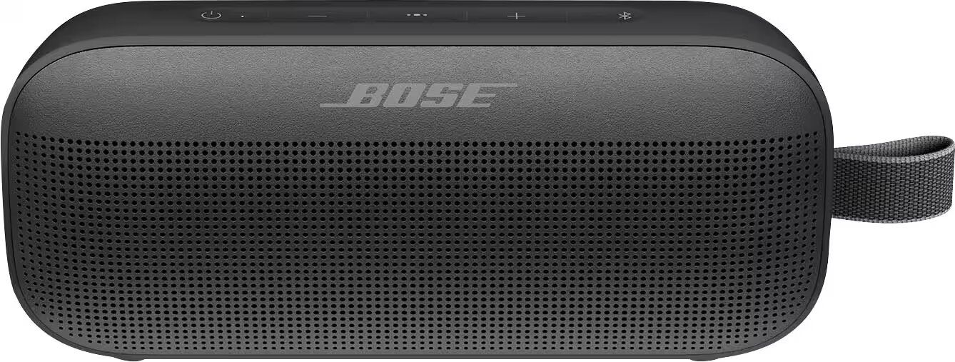 Bose SoundLink Flex Portable Bluetooth Speaker with Up to 12 hours battery per charge, PositionIQ technology, Weather, dust, & life proof - Black