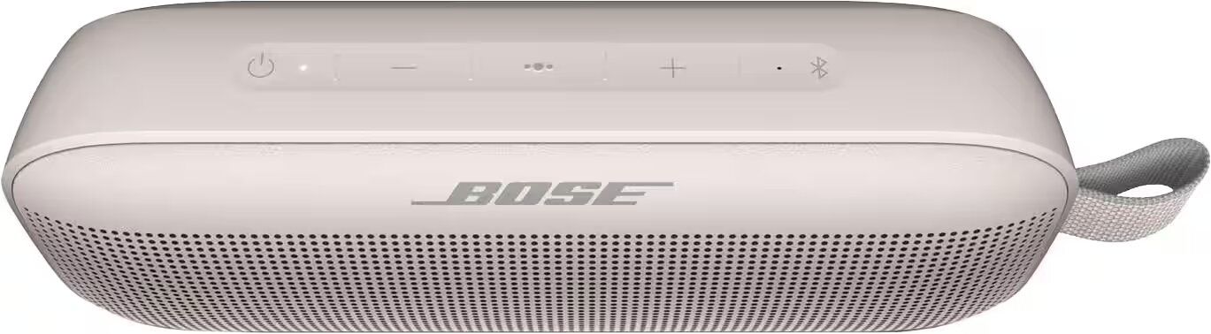 Bose SoundLink Flex Portable Bluetooth Speaker with Up to 12 hours battery per charge, PositionIQ technology, Weather, dust, & life proof - White Smoke