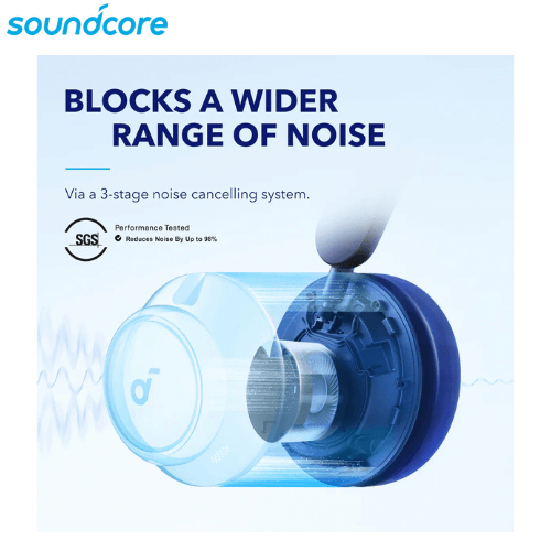 Anker Soundcore Space Q45 Adaptive Noise Cancelling Headphones with Reduce Noise by Up to 98%, 50H Playtime, App Control, LDAC Hi-Res Wireless Audio, Comfortable Fit, Clear Calls and Bluetooth 5.3