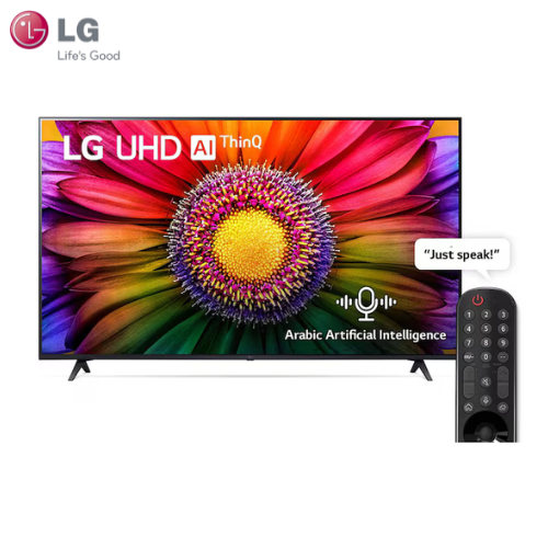 LG 55UR80506LK 55" Inch UHD 4K Smart AI ThinQ with WebOS LED TV with Magic Remote, HDR10 Pro, 4K Upscaling, AI Sound Pro (5.1.2ch) for The Perfect Fit for Full Sound