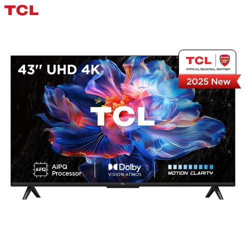 TCL 43V6C 43 inch Smart Ultra HD 4K HDR Google TV with AiPQ Processor, HVA Panel, Google Assistant Built-in and Miracast (Wireless Display) Direct LED TV