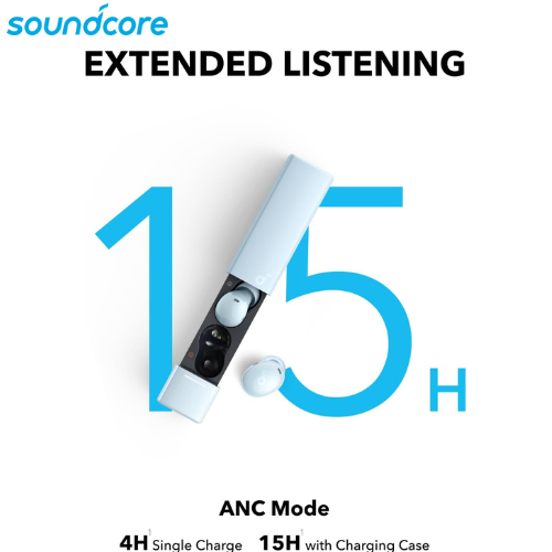 Anker Soundcore A30i Wireless Earbuds with Smart Noise Cancelling Earbuds, Lipstick-Shaped Stylish Design, Tiny, Lightweight Comfort, Clear Sound, IP54 and Bluetooth 5.4