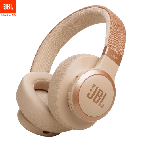 JBL LIVE 770NC Wireless Over-Ear Headphone With True Adaptive Noise Cancelling, Comfort-fit Fabric Headband & Carrying Pouch