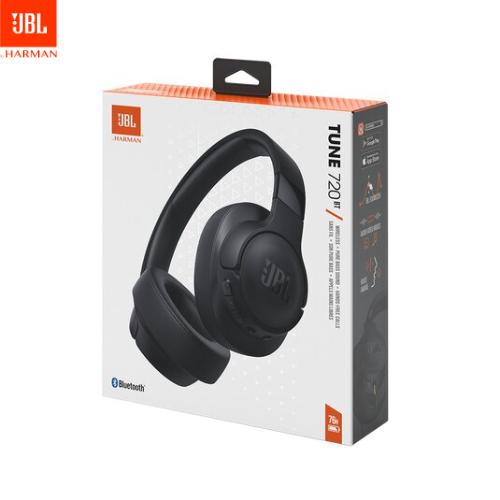 JBL TUNE720BT Wireless Over-Ear Headphone with 76H battery life, Pure Bass sound, Multi-point connection, Lightweight, Comfortable & Fordable design