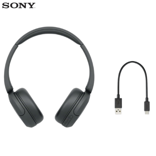 Sony WH-CH520 Wireless Headphones Bluetooth On-Ear Headset with Microphone with Up to 50-hour battery life and quick charging