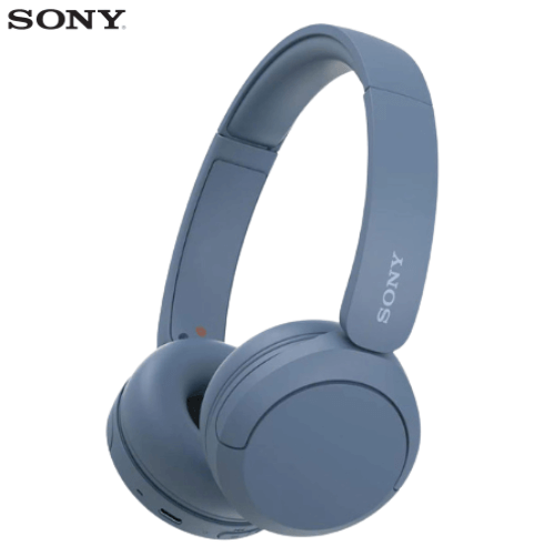 Sony WH-CH520 Wireless Headphones Bluetooth On-Ear Headset with Microphone with Up to 50-hour battery life and quick charging
