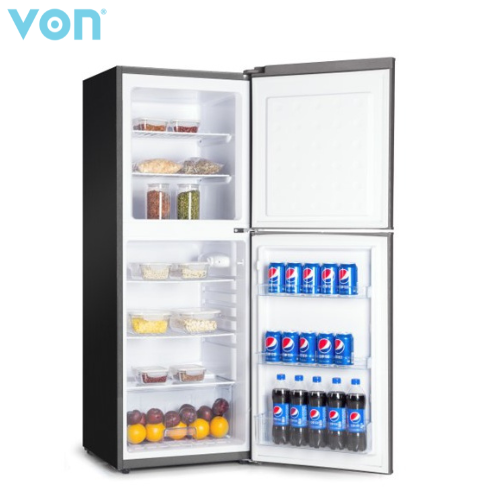 VON VRT-196DRHX Double Door 195L Direct Cool Refrigerator with Interior lighting, Ice and egg tray provided