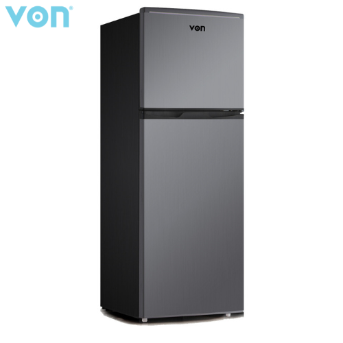 VON VRT-138DRHX 138L Double Door Fridge, Top Mount Freezer with Tropicalised compressor, Thick thermal insulation and 3Yr compressor warranty