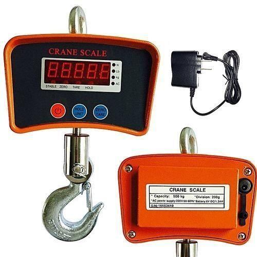 500 KG MINI INDUSTRIAL CRANE SCALE - Fine craftsmanship and high quality, Automatically lock the readouts when data is stable, Low power consumption, Aluminum-casting case .