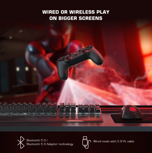 T3S T3 Bluetooth 5.0 Wireless Gamepad Joystick Switch Game Controller for Switch Android Smartphone Apple iPhone and PC
