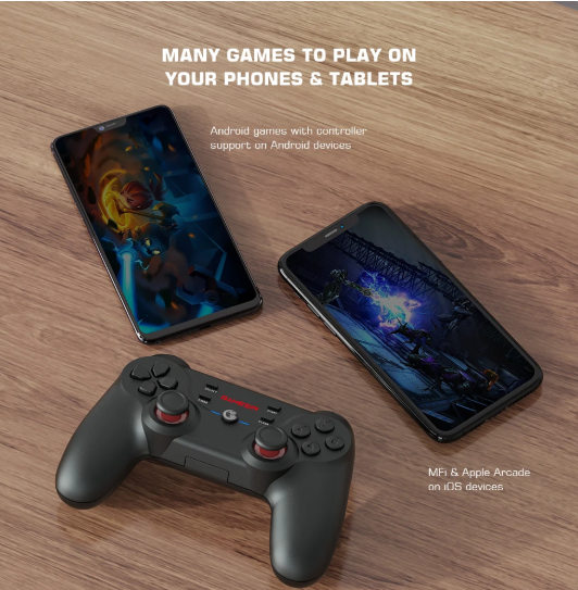 T3S T3 Bluetooth 5.0 Wireless Gamepad Joystick Switch Game Controller for Switch Android Smartphone Apple iPhone and PC