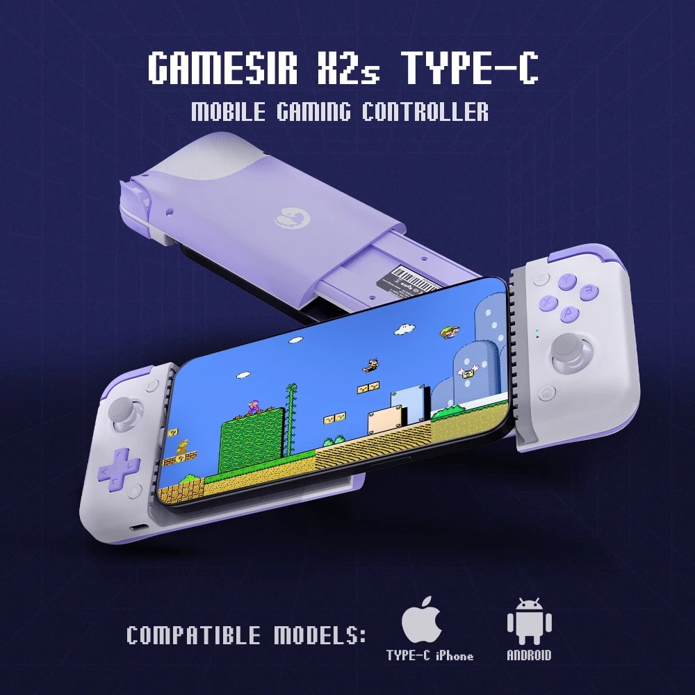 1PC X2s Type-C Mobile Phone Gamepad Game Controller for Cloud Gaming Xbox Game Pass STADIA xCloud Hall Effect Joystick and Trigger