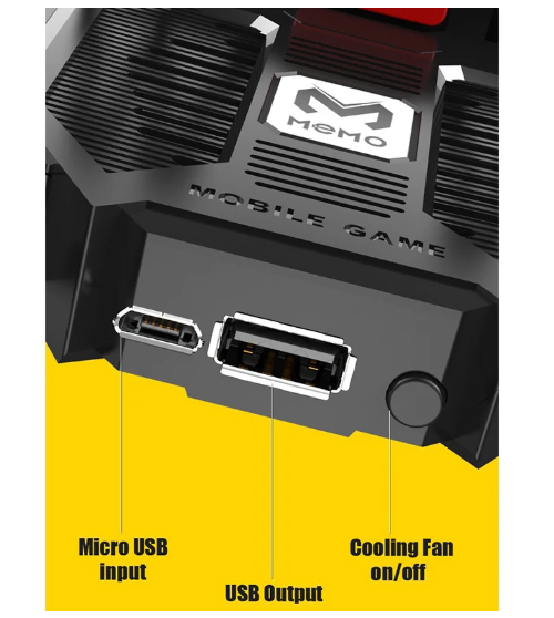 1PC AK77 Pubg Mobile Game Controller 6 Fingers with Fan Pubg Trigger Gamepad Joystick for Android Ios Game Pad Movil with Battery