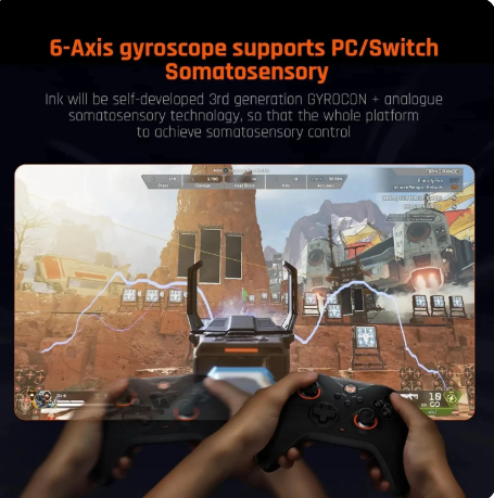 Wireless Gaming Controllers for Switch Gamepad with Hall Effect Trigger Function Somatosensory Intelligent Start