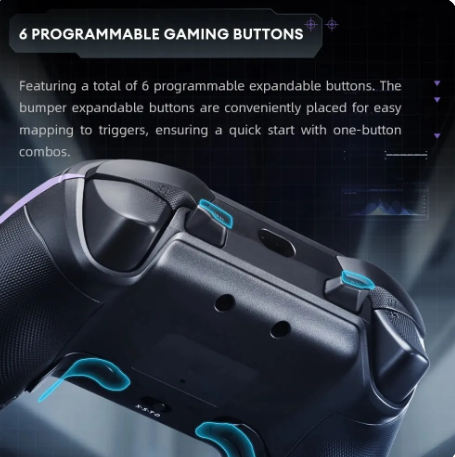 G50S Wireless Gaming Controller Hall Effect Joystick Triggers Gamepad 1000Hz Polling Rate For Switch PC Android IOS