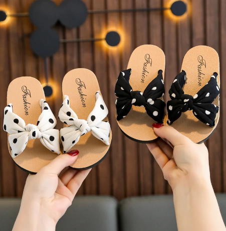 1Pair Pudcoco Adorable And Comfy Girls Sandals Boho Sponge Softy Casual Cloth Sandals for Indoor Or Outdoor