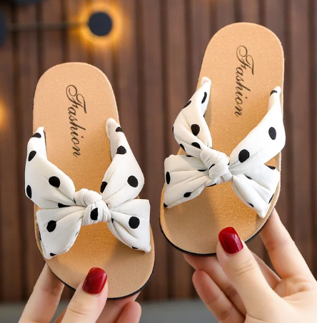 1Pair Pudcoco Adorable And Comfy Girls Sandals Boho Sponge Softy Casual Cloth Sandals for Indoor Or Outdoor