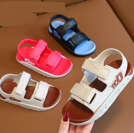 1Pair Summer Kids Sandals Baby Boys Shoes Girls Breathable Soft Sole Non-slip Rubber Boys Girls Sandals Toddler Children's Shoes