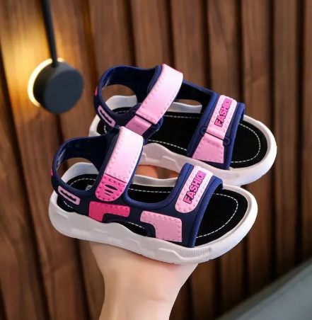 1Pair New Children's Summer Boys And Girls Sandals Korean Version Of Primary School Students Non-slip Soft Sole Non-slip Beach Sandals
