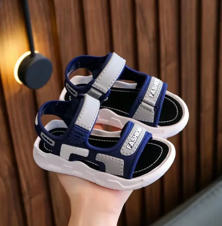 1Pair New Children's Summer Boys And Girls Sandals Korean Version Of Primary School Students Non-slip Soft Sole Non-slip Beach Sandals