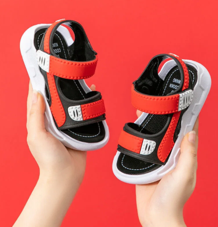 1Pair Boys and Girls Sandals Shoes Soft Soled Children Kids Baby Beach Shoe Swimming Shoe Outdoor Sandal Roman Slippers
