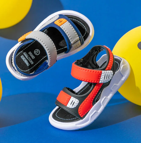 1Pair Boys and Girls Sandals Shoes Soft Soled Children Kids Baby Beach Shoe Swimming Shoe Outdoor Sandal Roman Slippers
