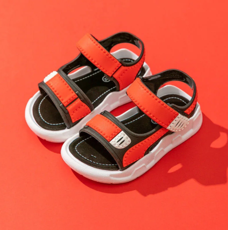 1Pair Boys and Girls Sandals Shoes Soft Soled Children Kids Baby Beach Shoe Swimming Shoe Outdoor Sandal Roman Slippers
