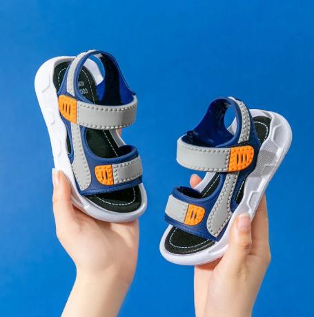 1Pair Boys and Girls Sandals Shoes Soft Soled Children Kids Baby Beach Shoe Swimming Shoe Outdoor Sandal Roman Slippers