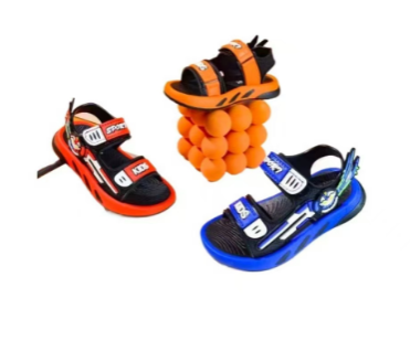 1Pair Children sandals with anti slip soft soles for 3-7 years old Handsome kindergarten and elementary school beach shoes