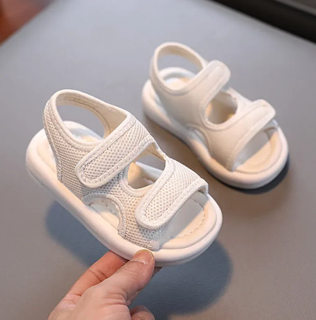 1Pair Children's Shoes Boy Fashion Breathable Baby Sandals Summer New White Cool Slippers Sandals
