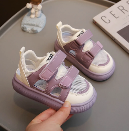 1Pair Summer Sport Sandals for Children Ergonomics Summer Toddler Shoes Soft-soled Non-slip Beach Sandals for Kids Boys Girls
